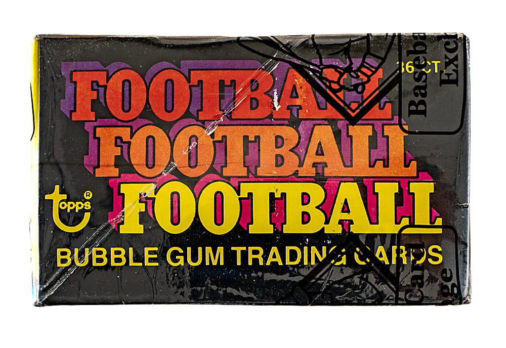 1976 Topps Football Unopened Wax Box (36 Packs) - BBCE and Ex-Fritsch - Walter Payton Rookie Year