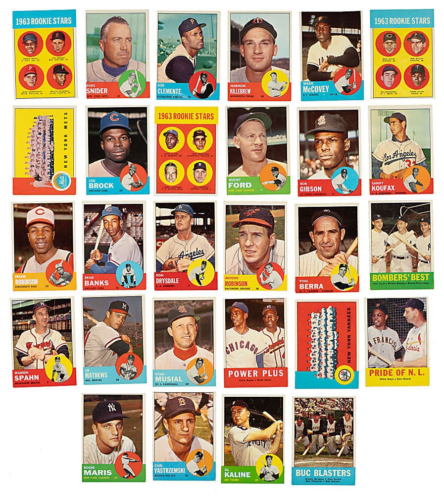 1963 Topps Complete Set (576) Including #537 Pete Rose Rookie SGC EX/NM 6