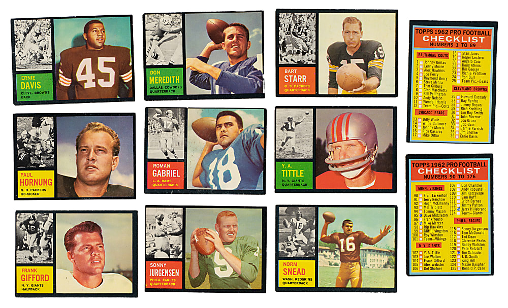 1962 Topps Football Complete Set (176)