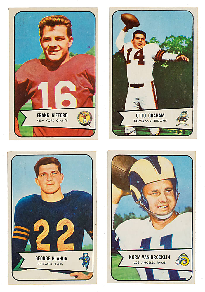 1954 Bowman Football Complete Set (128)