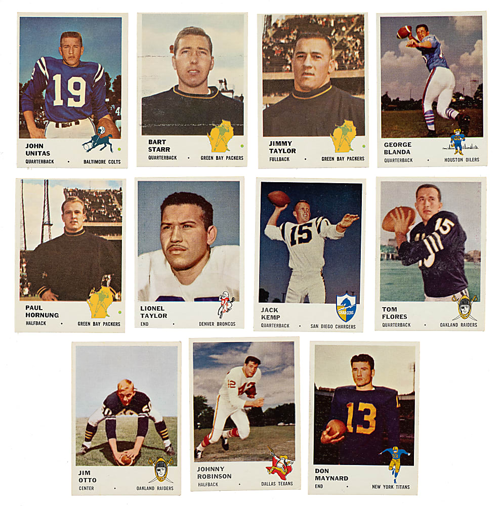 1961 Fleer Football Complete Set (220)