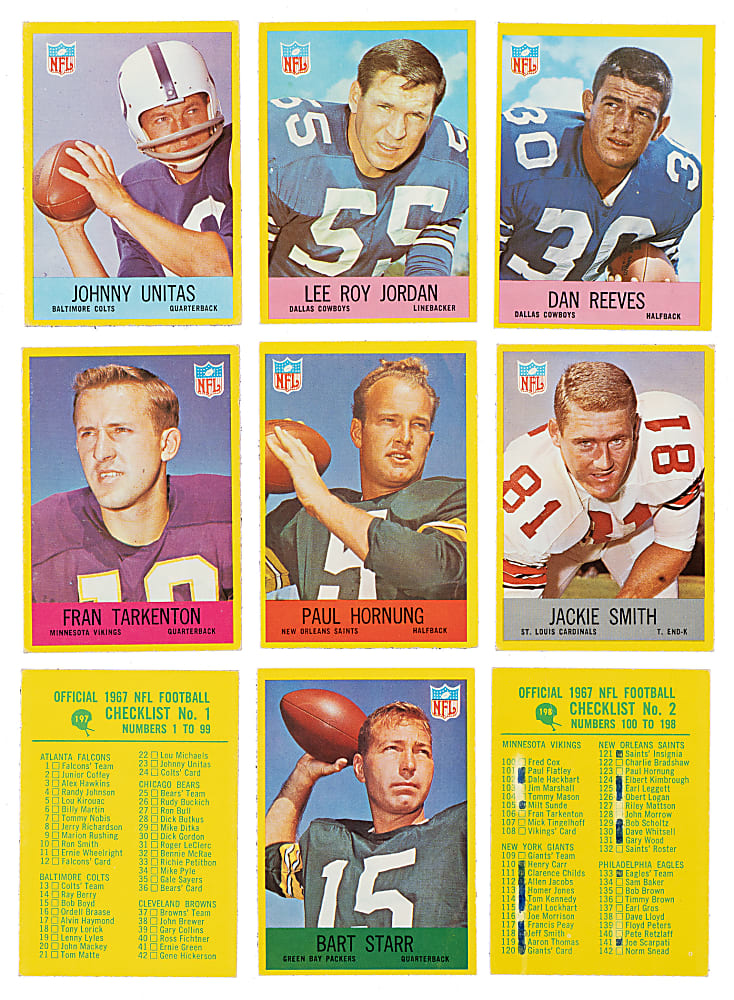 1967 Philadelphia Football Complete Set (198)