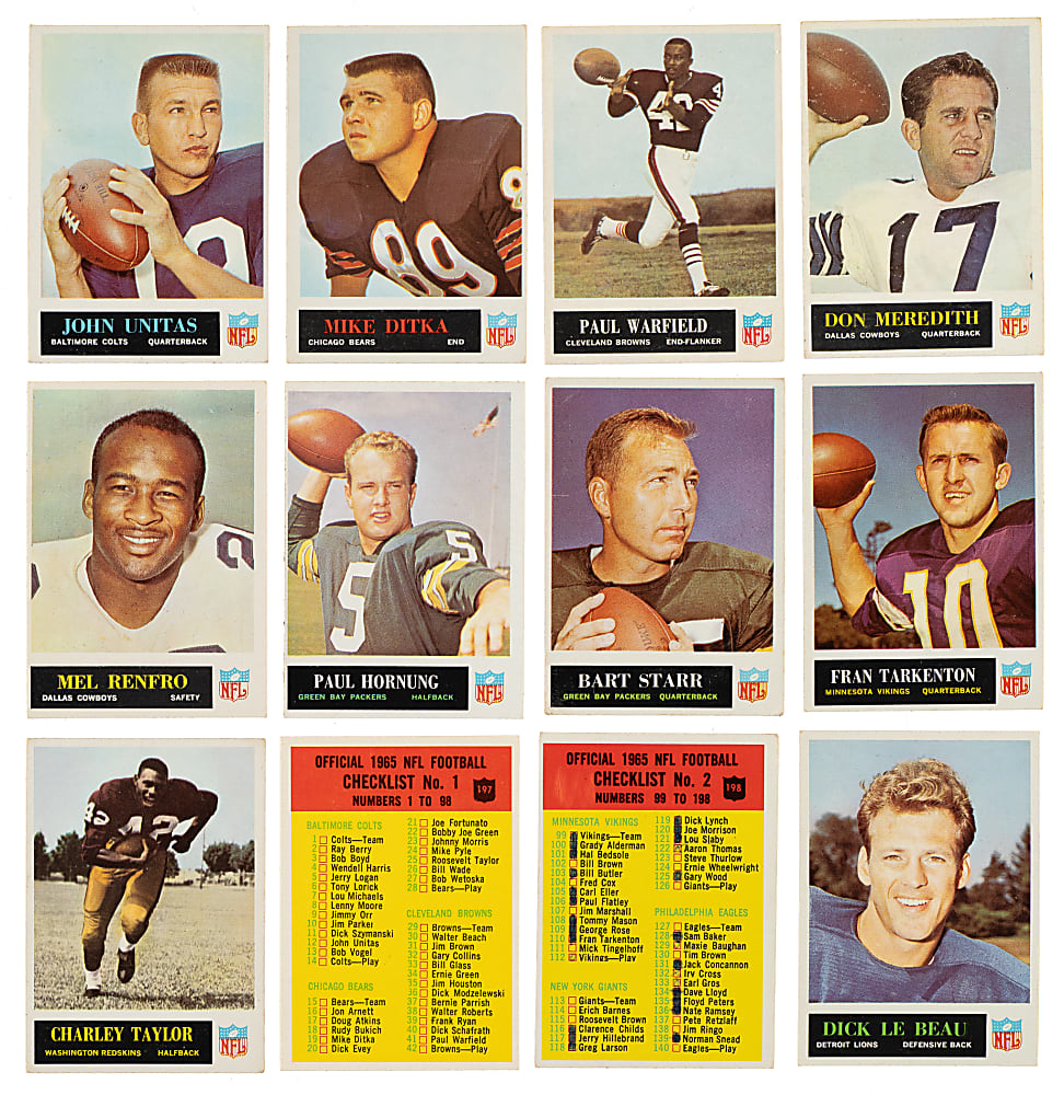 1965 Philadelphia Football Complete Set (198)