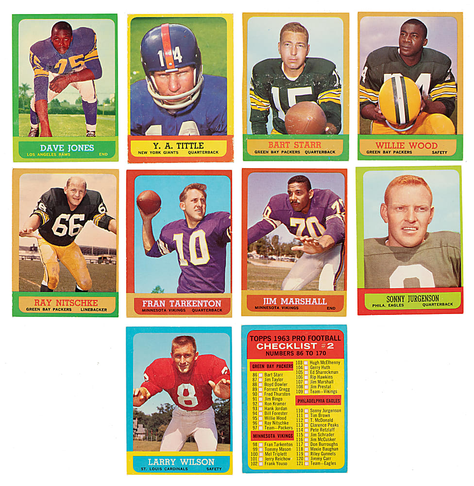 1963 Topps Football Complete Set (170)