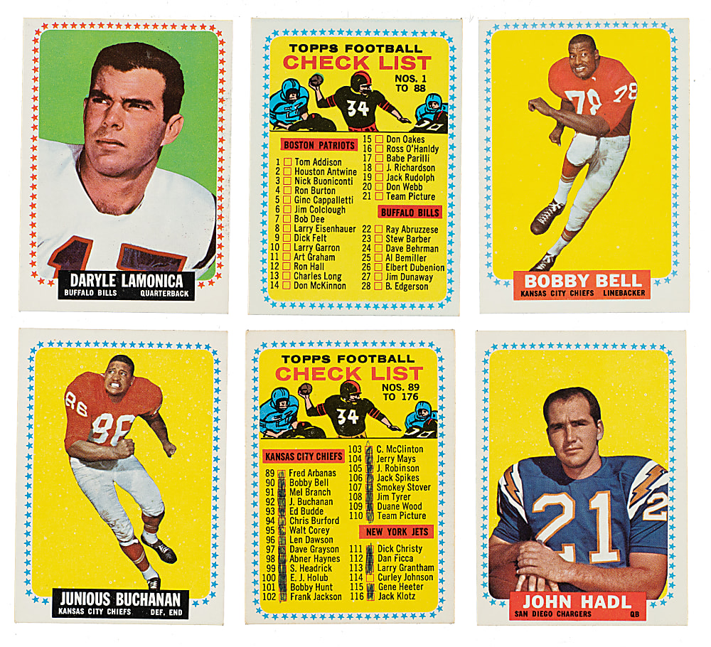1964 Topps Football Complete Set (176)