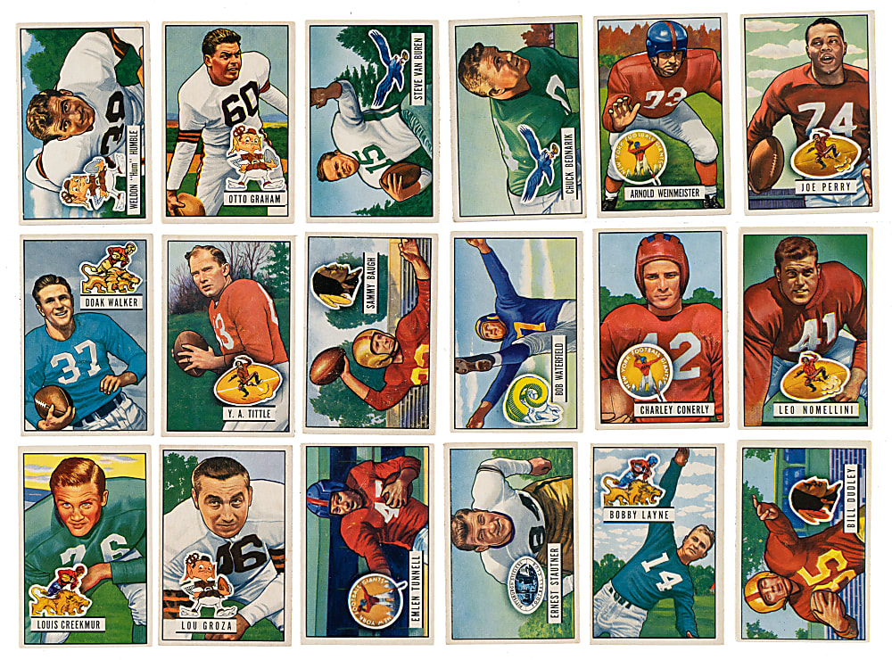 1951 Bowman Football Complete Set (144)