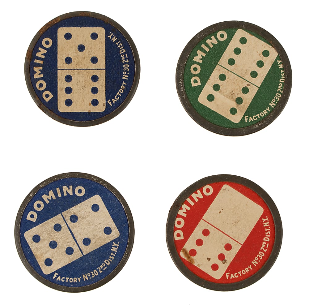 1909-1912 PX7 Sweet Caporal Domino Discs Collection (50) Including Baker, Brown, Lajoie, and McGraw