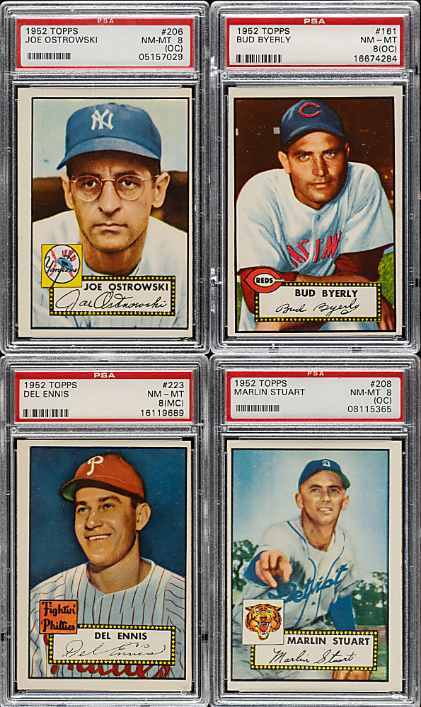 1952 Topps PSA-Graded Collection (6)