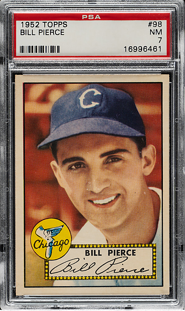 1952 Topps #98 Billy Pierce PSA NM 7