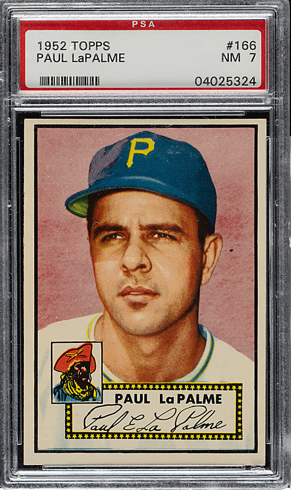 1952 Topps #166 Paul LaPalme PSA NM 7