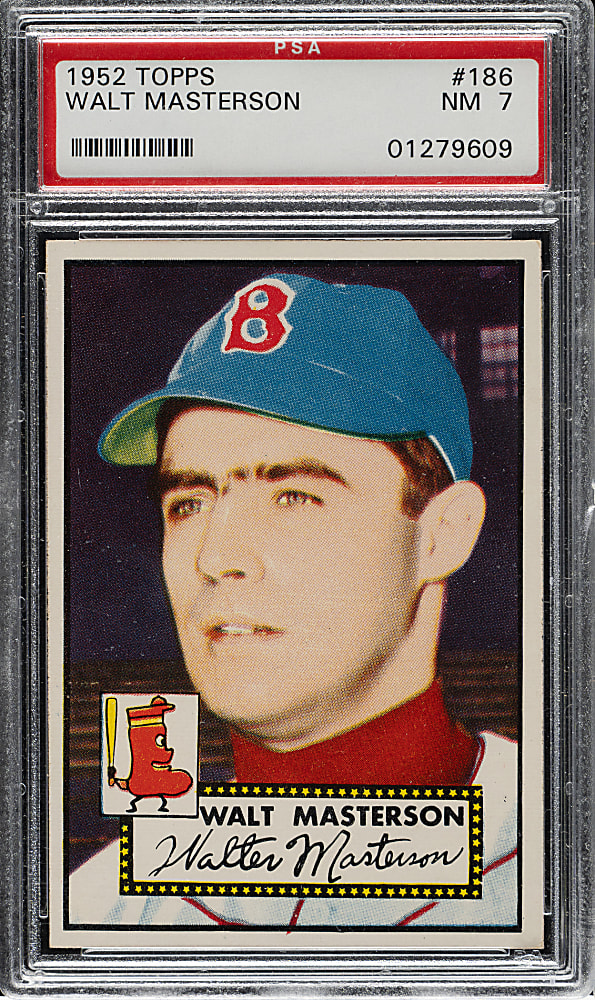 1952 Topps #186 Walt Masterson PSA NM 7