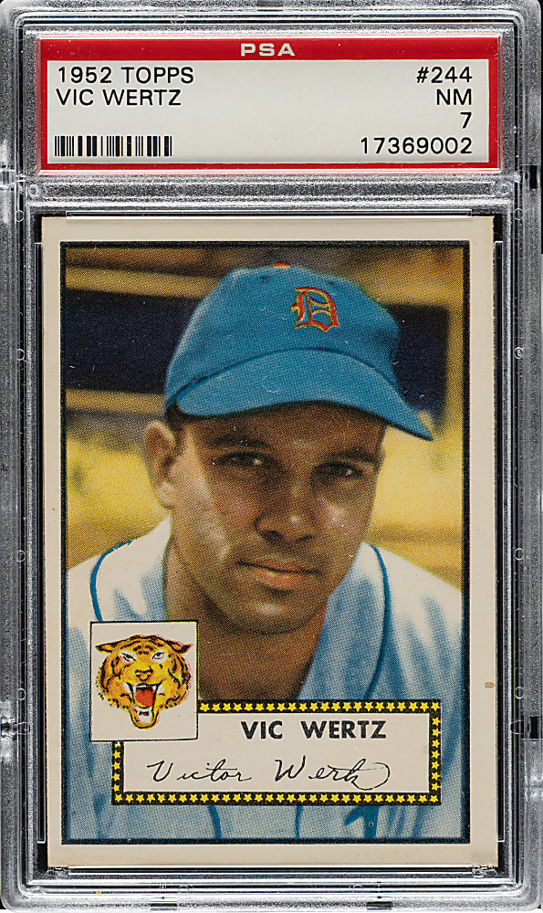 1952 Topps #244 Vic Wertz PSA NM 7