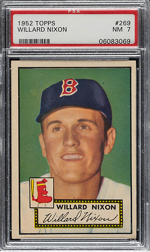 1952 Topps #269 Willard Nixon PSA NM 7