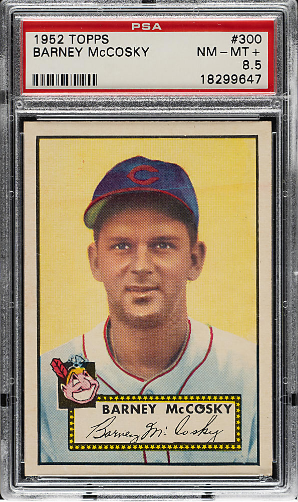 1952 Topps #300 Barney McCosky PSA NM-MT+ 8.5