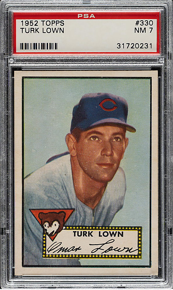 1952 Topps #330 Turk Lown High Number PSA NM 7