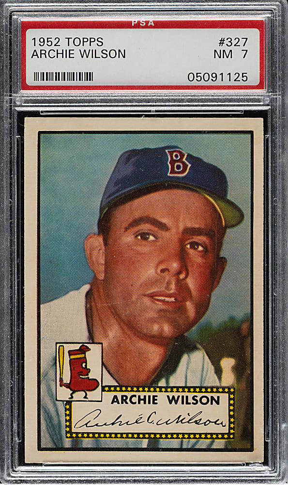 1952 Topps #327 Archie Wilson High Number PSA NM 7