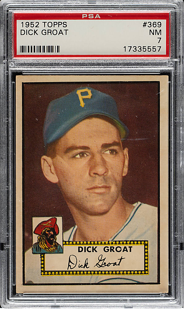 1952 Topps #369 Dick Groat Rookie High Number PSA NM 7
