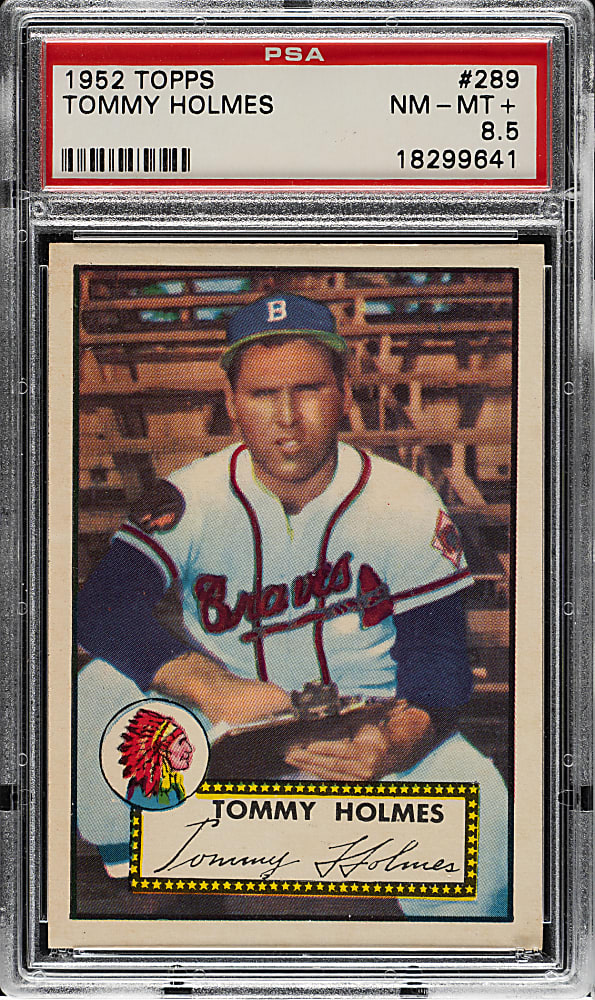 1952 Topps #289 Tommy Holmes PSA NM-MT+ 8.5