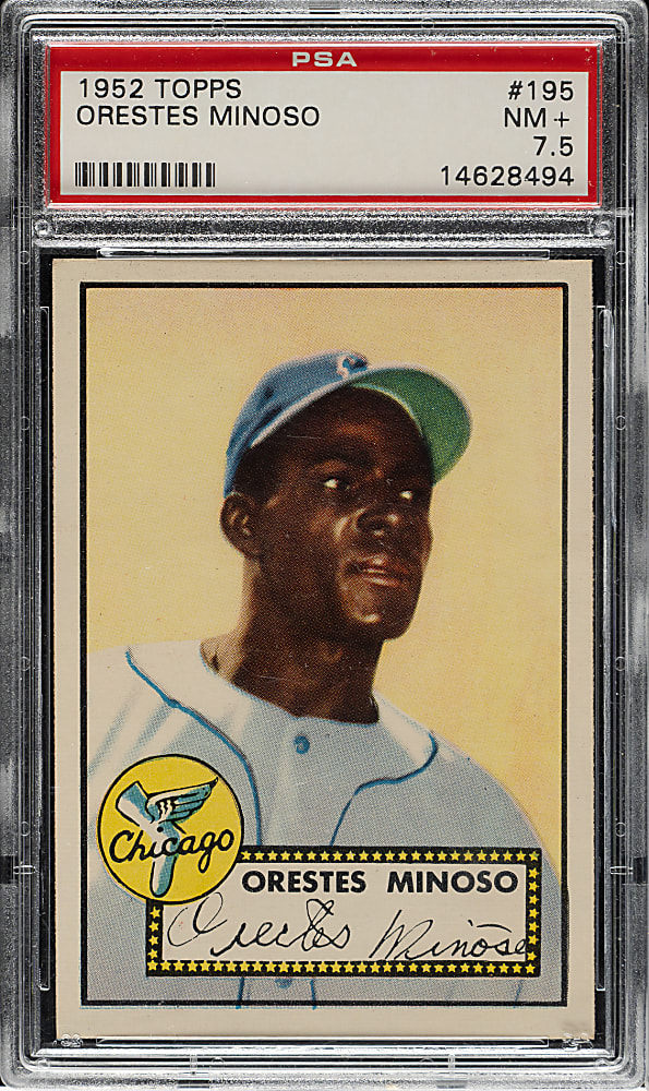 1952 Topps #195 Minnie Minoso Rookie PSA NM+ 7.5