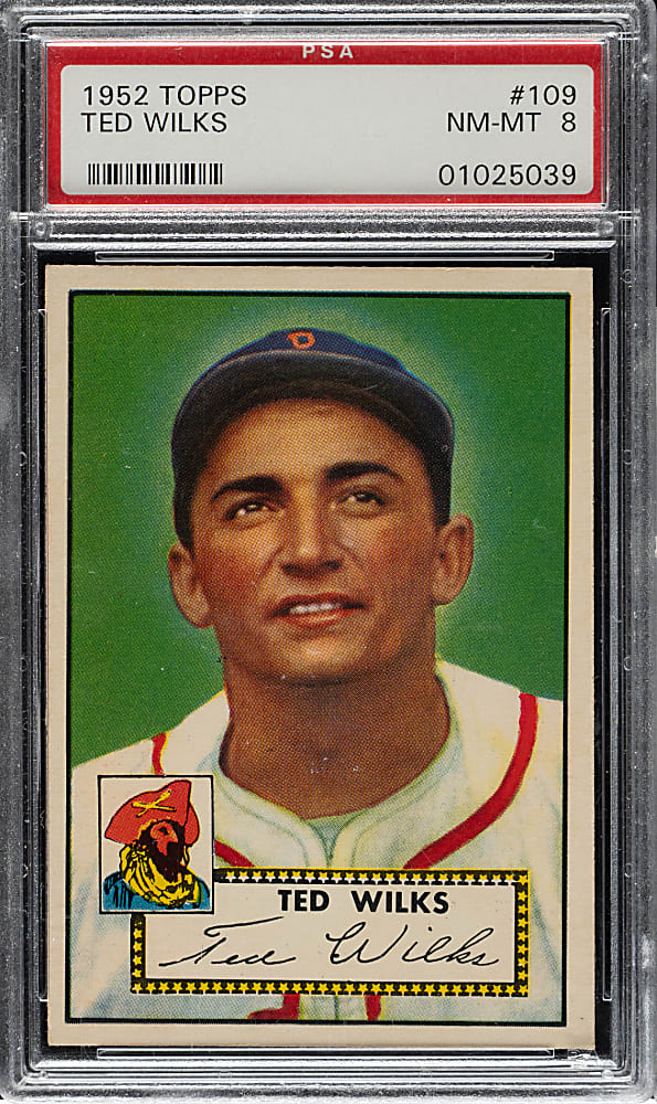 1952 Topps #109 Ted Wilks PSA NM-MT 8