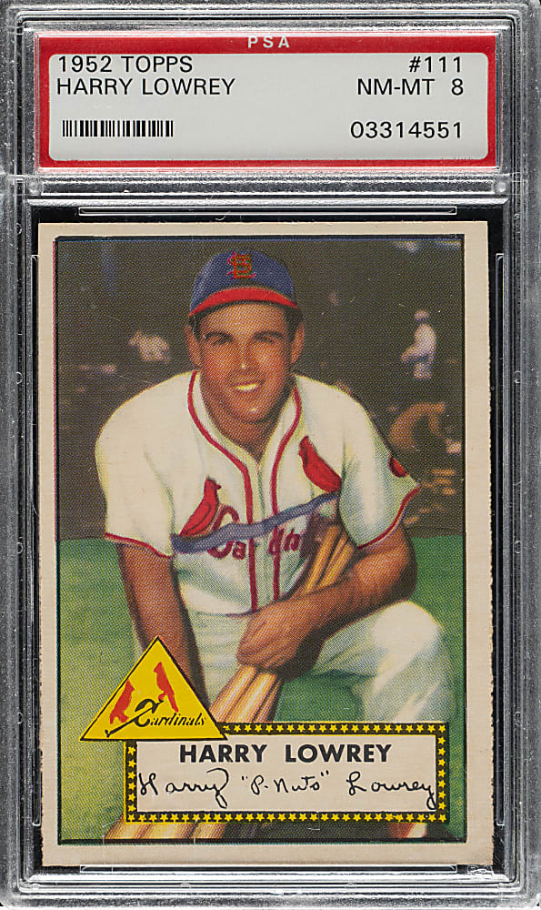 1952 Topps #111 Harry Lowrey PSA NM-MT 8