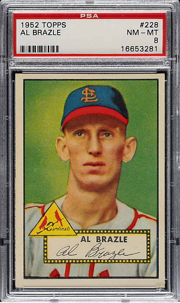 1952 Topps #228 Al Brazle PSA NM-MT 8