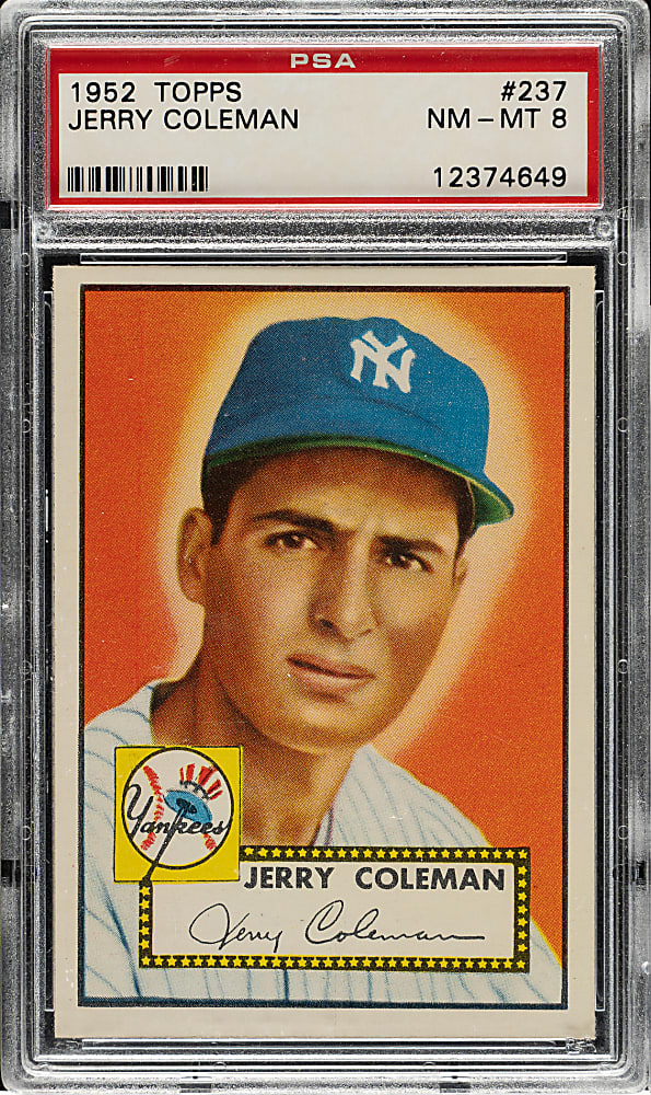 1952 Topps #237 Jerry Coleman PSA NM-MT 8