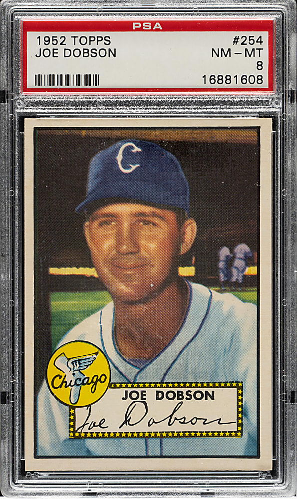 1952 Topps #254 Joe Dobson PSA NM-MT 8