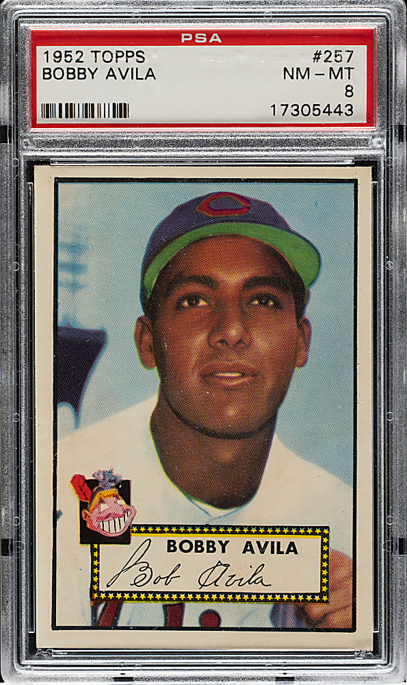 1952 Topps #257 Bobby Avila PSA NM-MT 8