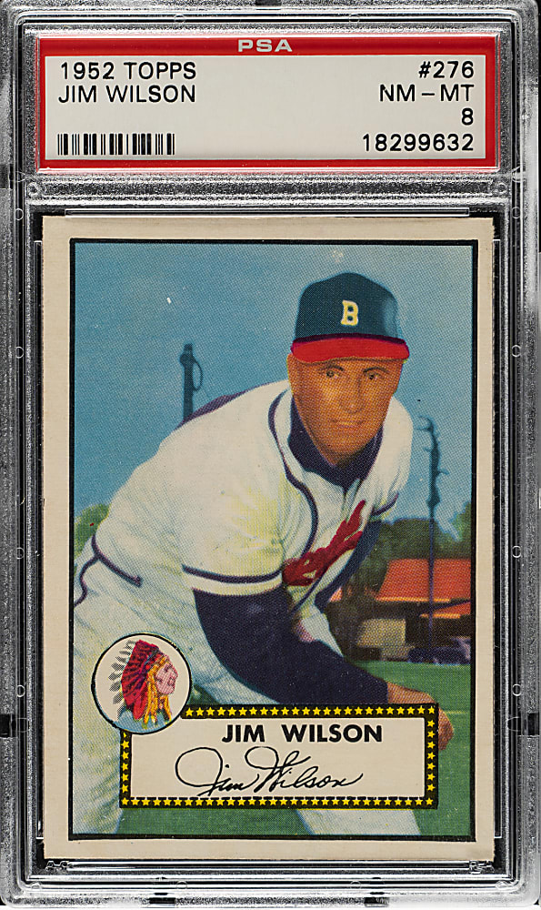 1952 Topps #276 Jim Wilson PSA NM-MT 8