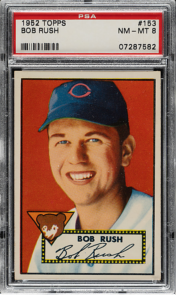 1952 Topps #153 Bob Rush PSA NM-MT 8