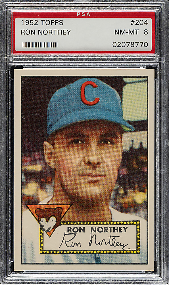1952 Topps #204 Ron Northey PSA NM-MT 8