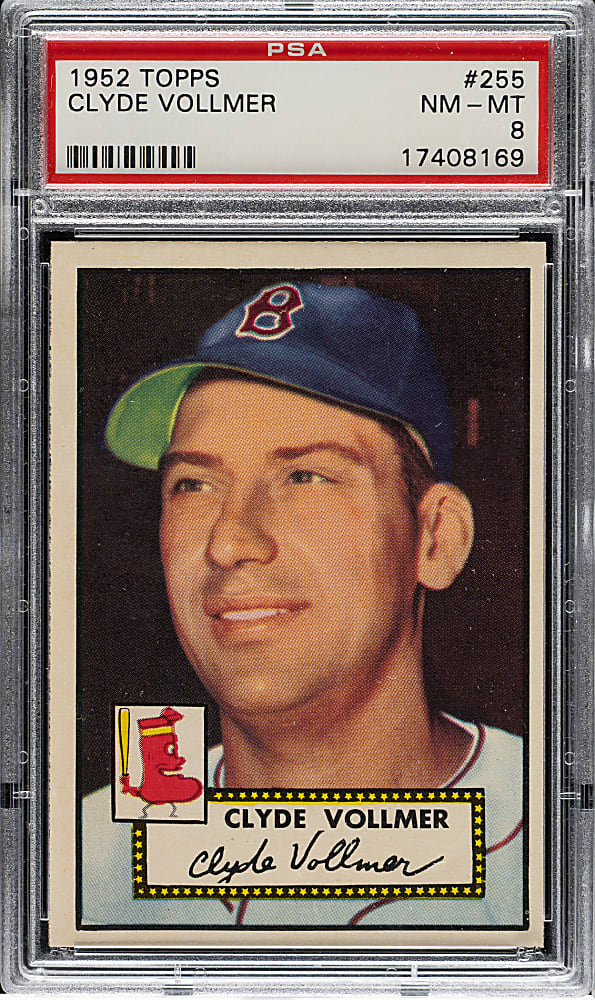 1952 Topps #255 Clyde Vollmer PSA NM-MT 8