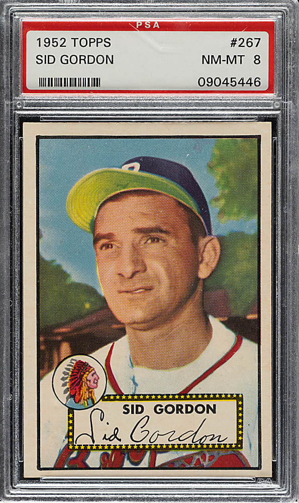 1952 Topps #267 Sid Gordon PSA NM-MT 8