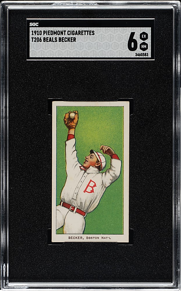 1909-1911 T206 White Border Beals Becker SGC EX/NM 6
