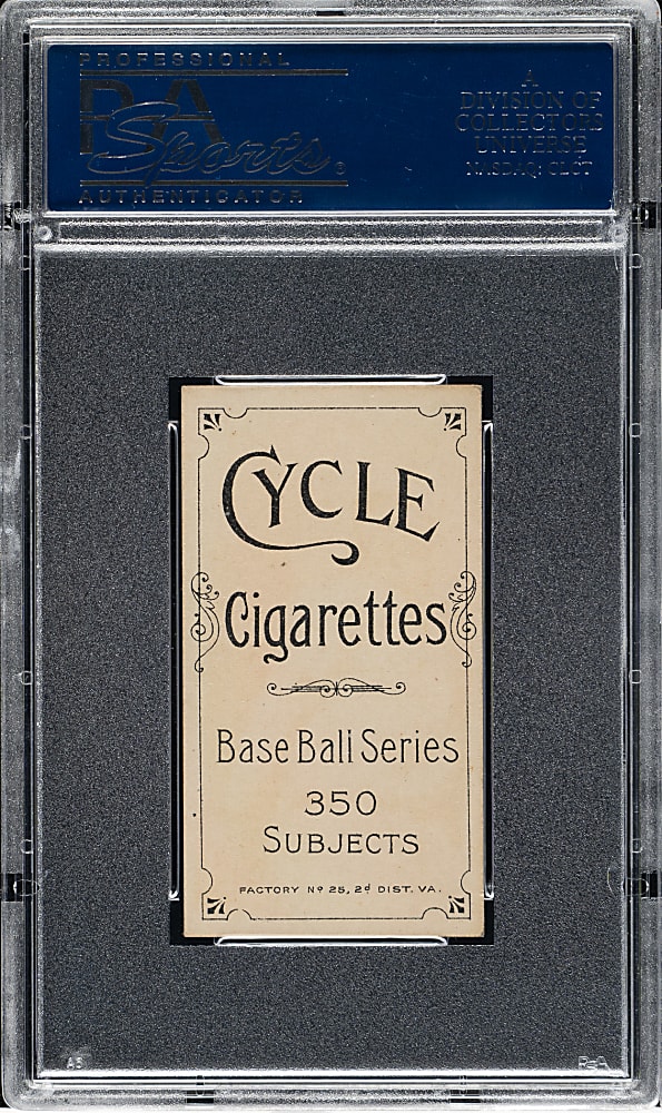 1909-1911 T206 White Border Billy Maloney PSA EX-MT 6 - Cycle 350 Back