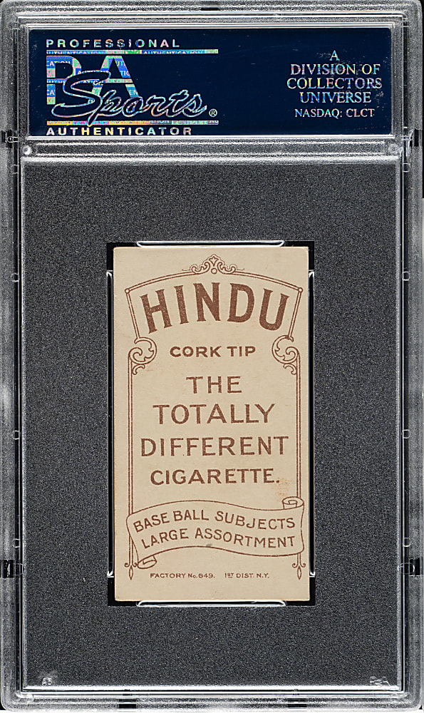 1909-1911 T206 White Border Claude Ritchey PSA EX 5 - Brown Hindu Back - 1 of 2 - Highest Graded!