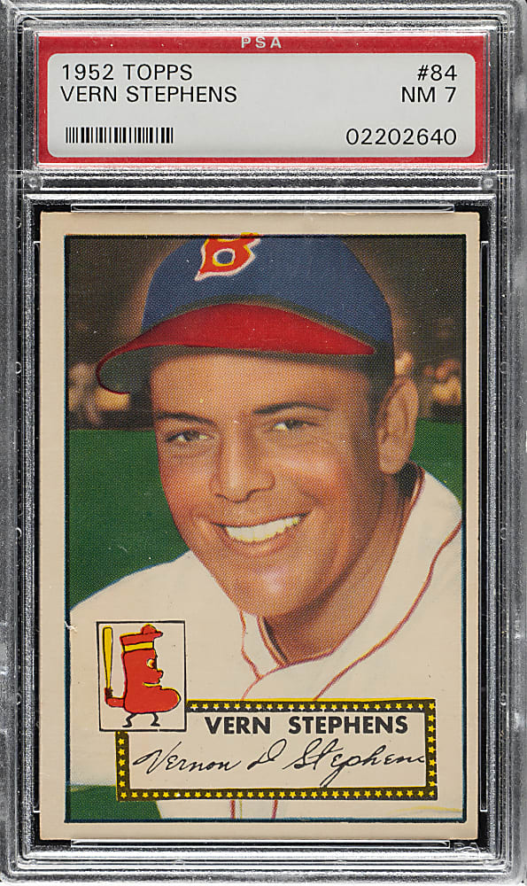 1952 Topps #84 Vern Stephens PSA NM 7