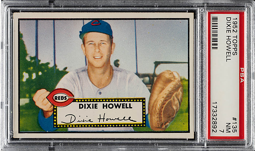 1952 Topps #135 Dixie Howell PSA NM 7