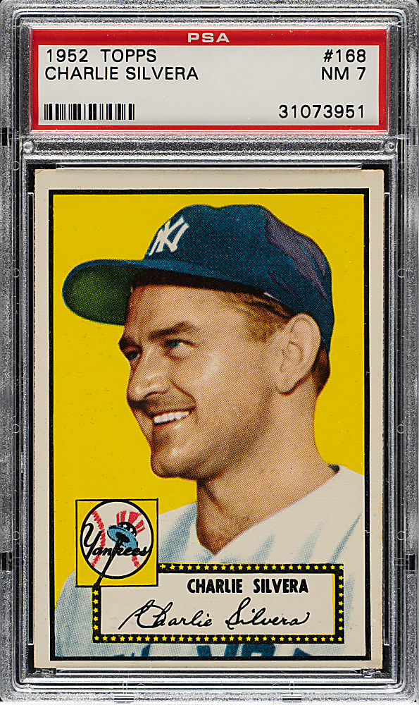 1952 Topps #168 Charlie Silvera PSA NM 7