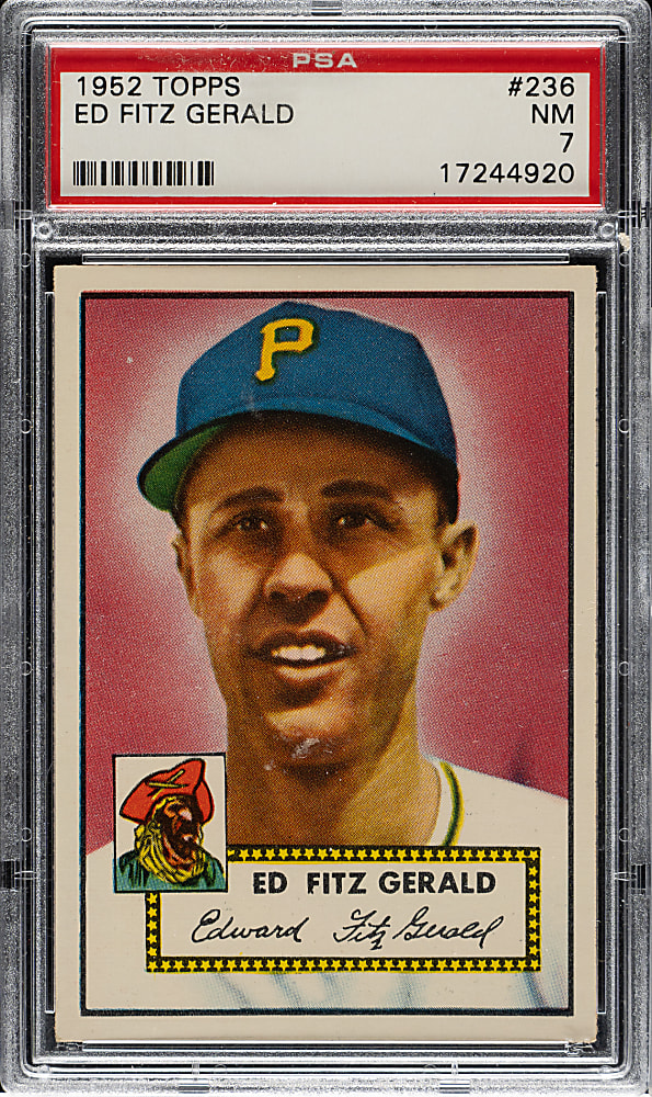 1952 Topps #236 Ed Fitzgerald PSA NM 7