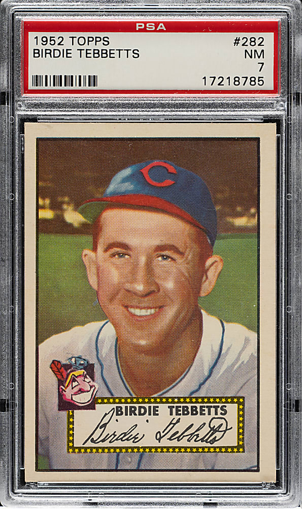1952 Topps #282 Birdie Tebbetts PSA NM 7
