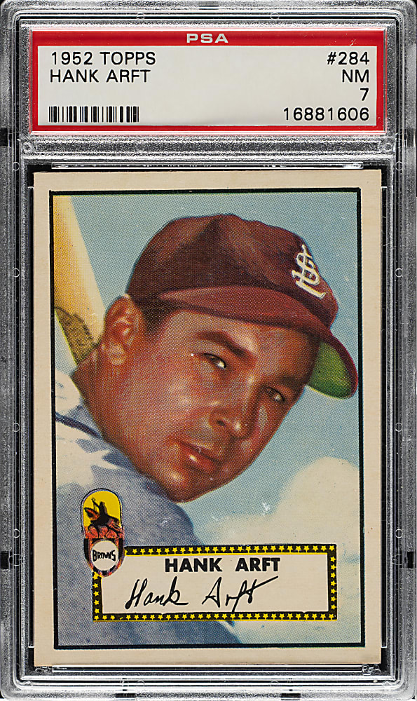 1952 Topps #284 Hank Arft PSA NM 7