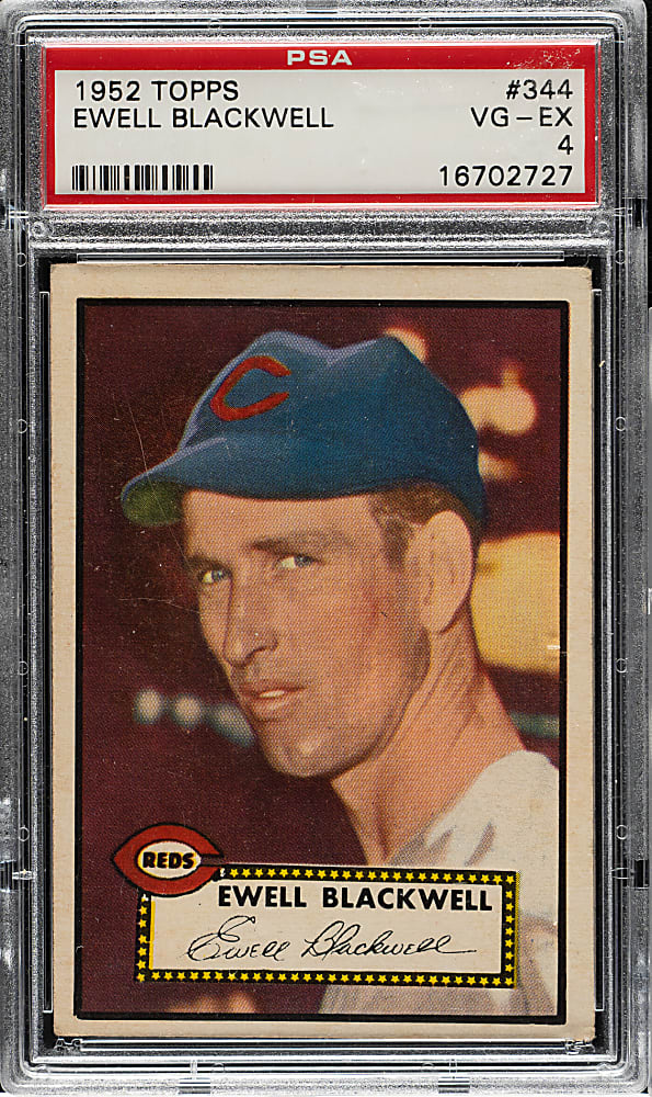 1952 Topps #344 Ewell Blackwell High Number PSA VG-EX 4