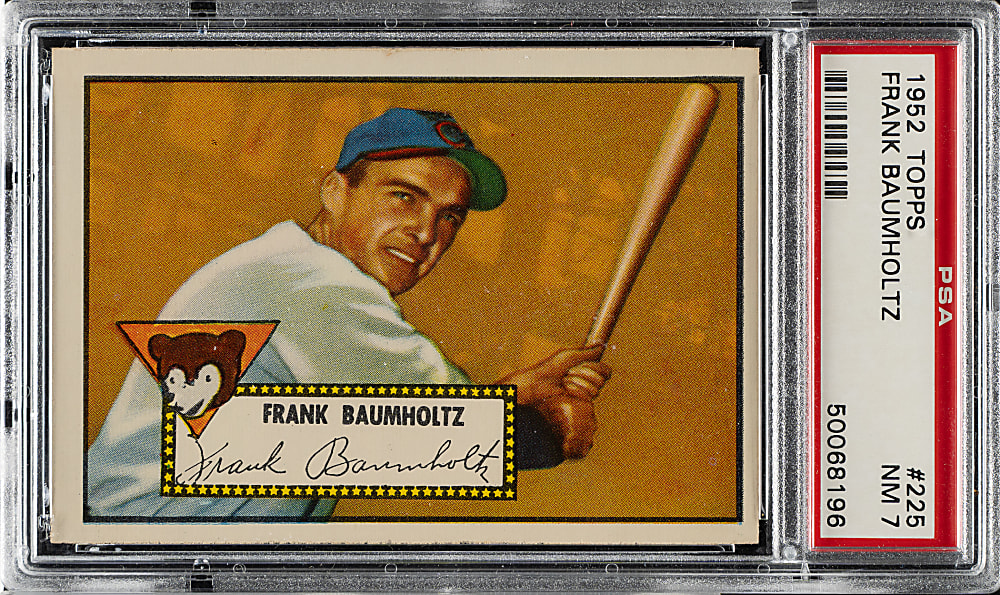 1952 Topps #225 Frank Baumholtz PSA NM 7