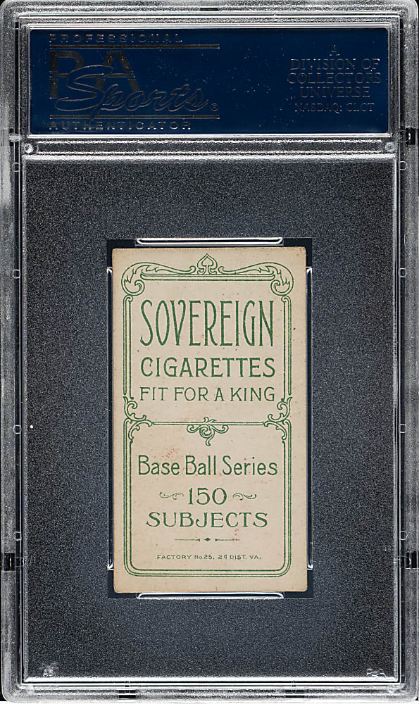 1909-1911 T206 White Border Rube Waddell Portrait PSA EX 5 - Sovereign 150 Back - 1 of 1 - Highest Graded!