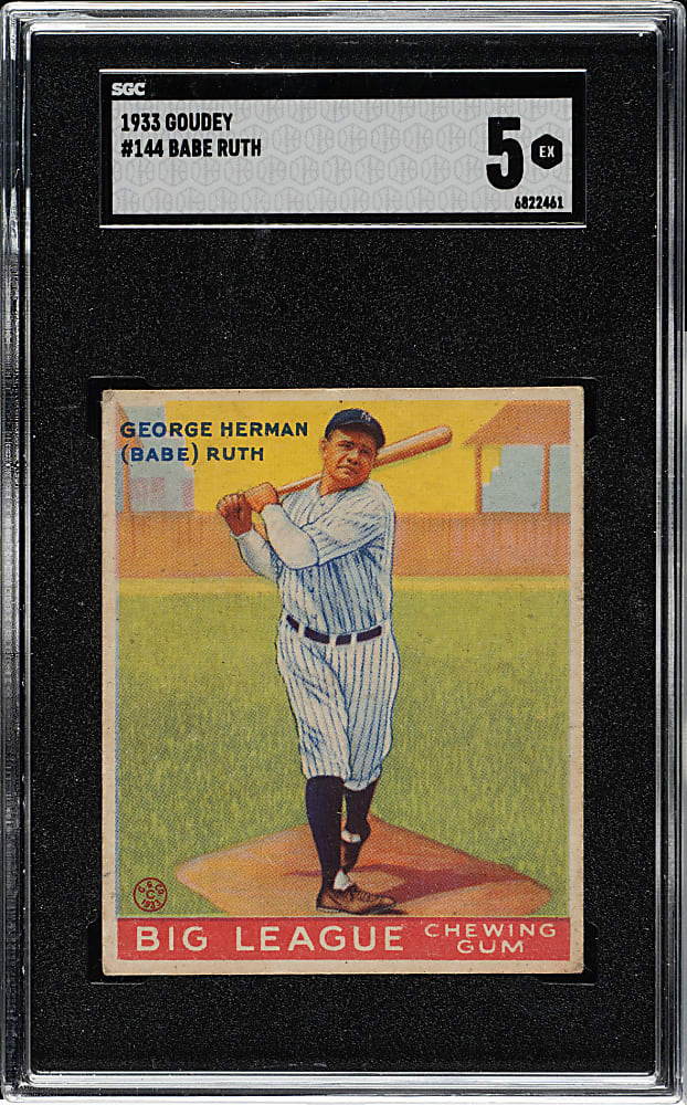 1933 R319 Goudey #144 Babe Ruth SGC EX 5