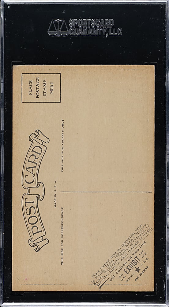 1929-1930 Exhibits 4-on-1 with Babe Ruth, Lou Gehrig, and Leo Durocher SGC VG 40