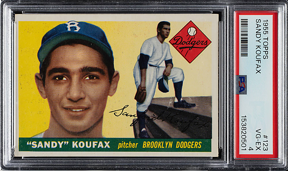 1955 Topps #123 Sandy Koufax Rookie PSA VG-EX 4