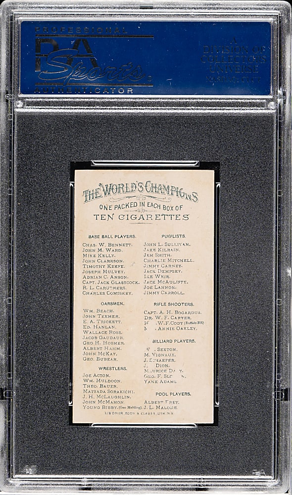1888 N28 Allen & Ginter Jack Glasscock PSA GOOD 2